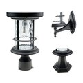 Gama Sonic Silo Solar Light w/GS Solar Light Bulb - Wall/Pier/3" Fitter Mounts - Black 20B50033